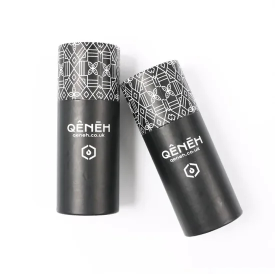 black CBD packaging tubes